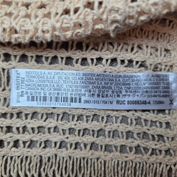 Zara Limited Edition Peter Pan Collar Crochet Top 2022 size M - Picture 10 of 10